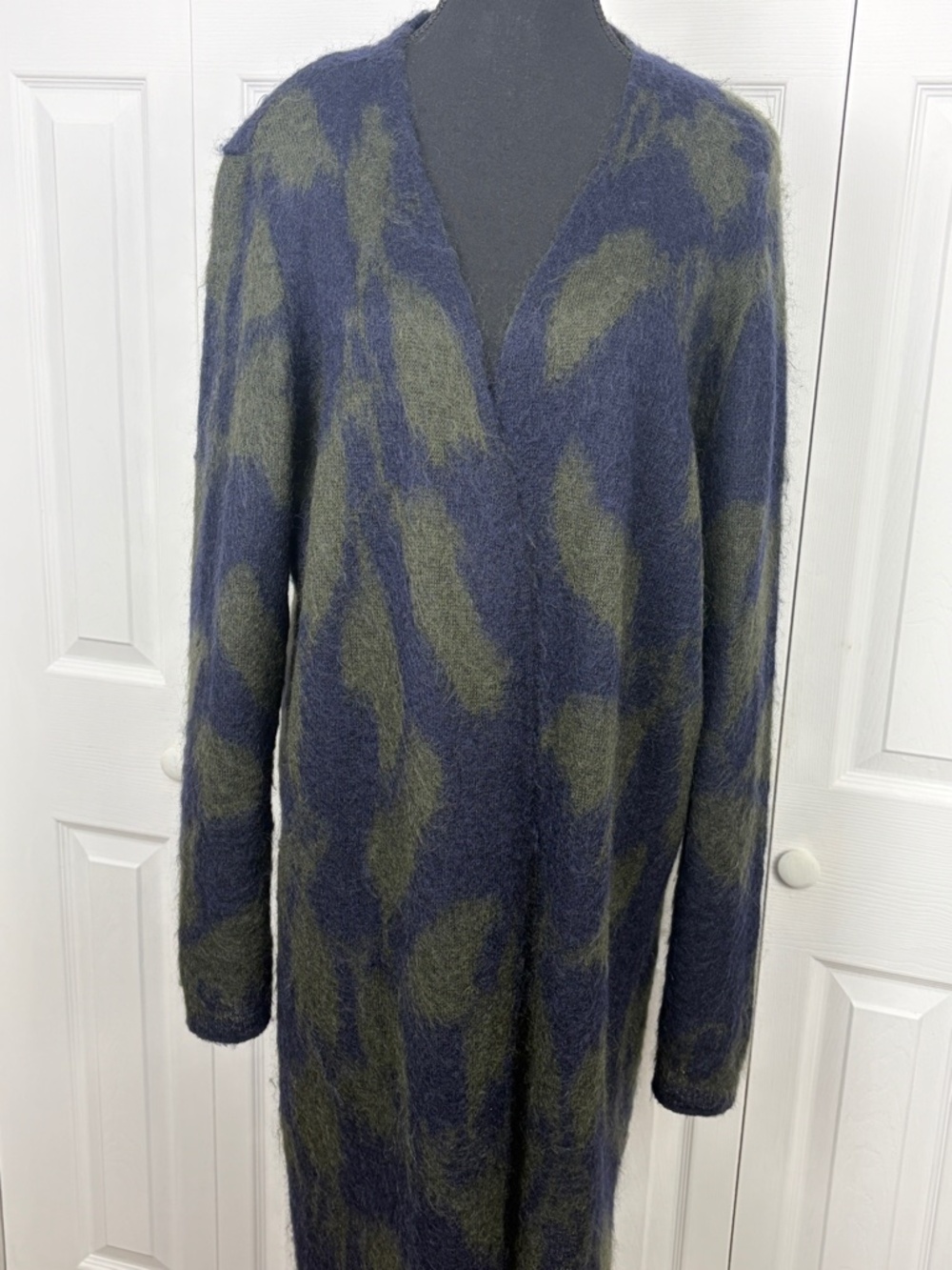 COS Mohair Longline Duster/ Open Front Cardigan Size L - Picture 4 of 11